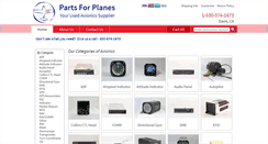 Desktop Screenshot of partsforplanes.com